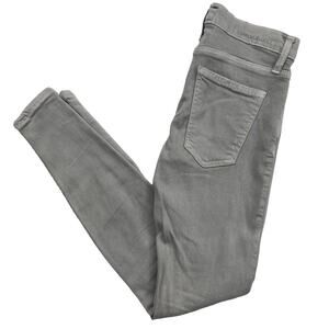 Current Elliott The Stiletto Jeans Light Gray In Dillon Distressed Womens Sz 25